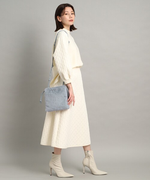【otonaMUSE12月号掲載】【2WAY】ファーバケットバッグ