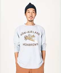 【✨️45R✨️】フライトdeエアレーンプリントの90845星Tシャツ 45R（フォーティファイブアール）の「フライトdeエアレーン