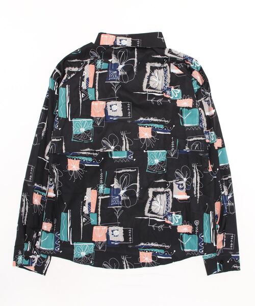 Auntie Rosa（アンティローザ）の「ベルト付総柄シャツ（シャツ/ブラウス・レディース・ブラック/ホワイト・MEDIUM/LARGE）」の16枚目の写真