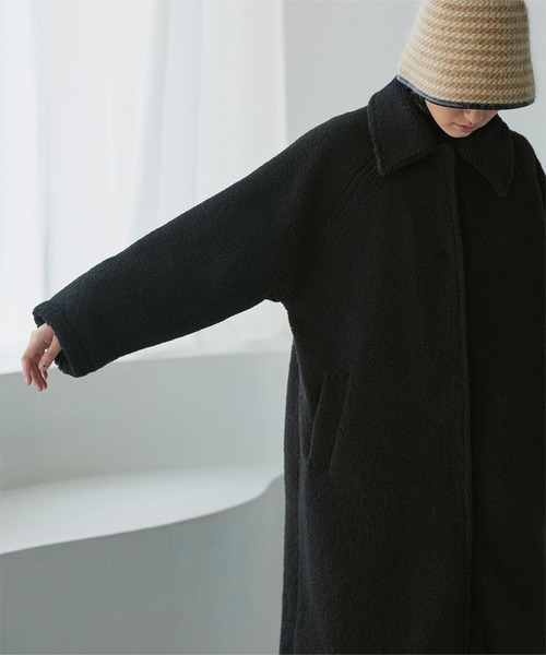 miette（ミエット）の「ボアステンカラーロングコート（ステンカラーコート・レディース・ブラウン/ブラック・FREE）」の11枚目の写真