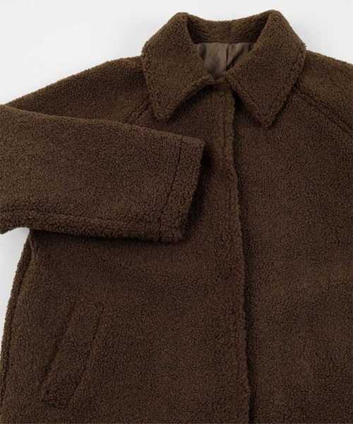 miette（ミエット）の「ボアステンカラーロングコート（ステンカラーコート・レディース・ブラウン/ブラック・FREE）」の16枚目の写真
