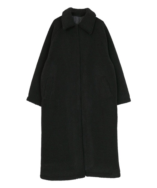 miette（ミエット）の「ボアステンカラーロングコート（ステンカラーコート・レディース・ブラウン/ブラック・FREE）」の6枚目の写真