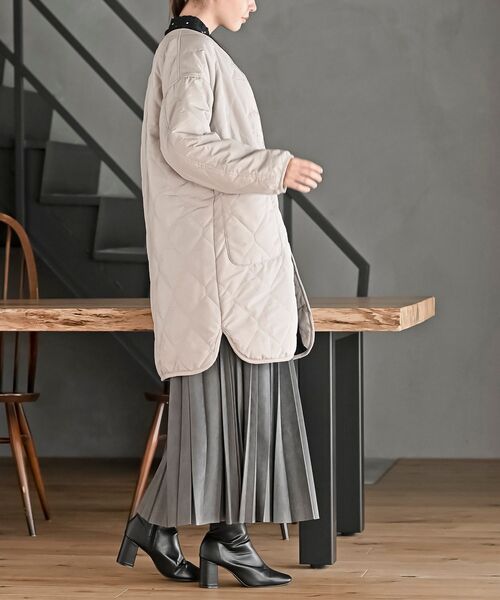 rps（アールピーエス）の「裏フリースキルトジャケット（その他アウター・レディース・ブラック/グレイッシュベージュ/カーキ・M/フリー）」の12枚目の写真