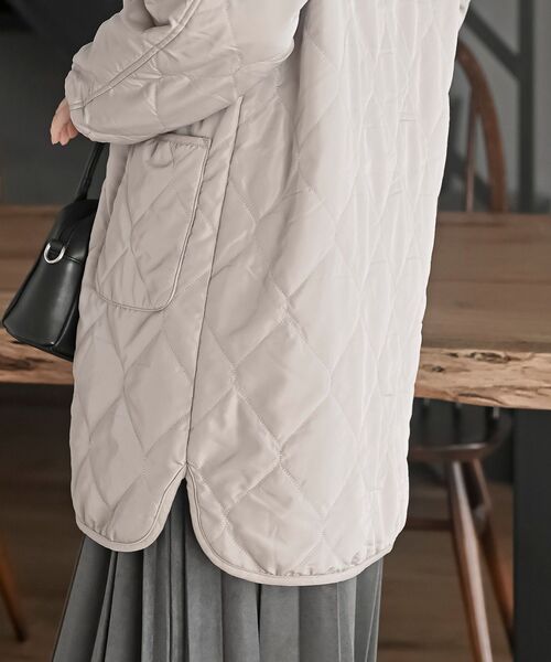 rps（アールピーエス）の「裏フリースキルトジャケット（その他アウター・レディース・ブラック/グレイッシュベージュ/カーキ・M/フリー）」の14枚目の写真