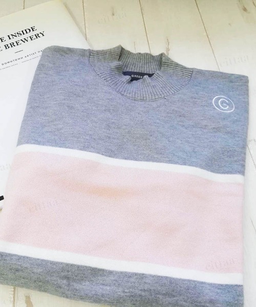 Dalfwin（ダールフィン）の「2022 AW 秋冬 韓国GOLF アシンメトリー配色ハイネックニット ゴルフウェア スポーツウェア（ニット/セーター・レディース・グレー/ブラック・FREE）」の12枚目の写真