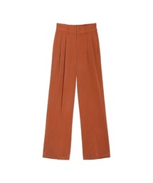 [Re:EDIT×nachico][nachi_coooコラボ][WINTER COLLECTION][低身長/高身長/大きいサイズ有][保湿]潤って暖かい裏微起毛リサイクルツータックワイドパンツ