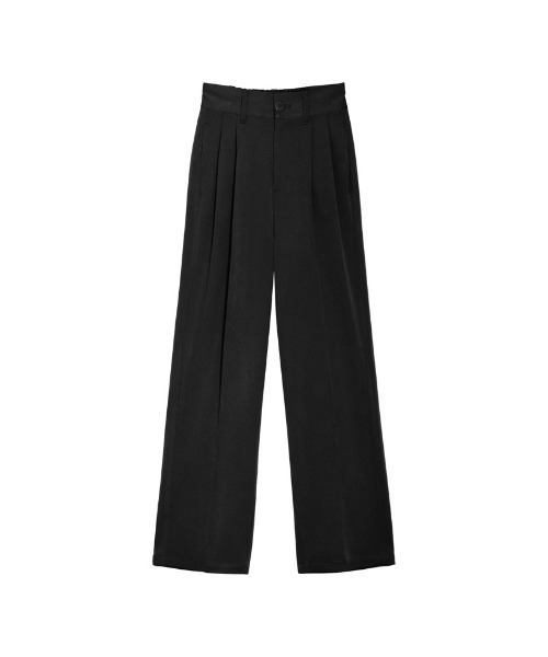 Re:EDIT（リエディ）の「[低身長/高身長/大きいサイズ有]裏微起毛ツータックワイドパンツ（その他パンツ・レディース・ラベンダー/オレンジ系その他/ブラック/アイボリー/チャコールグレー/ベージュ系・AM/AS/LARGE/TALL/MEDIUM/X-LARGE）」の16枚目の写真