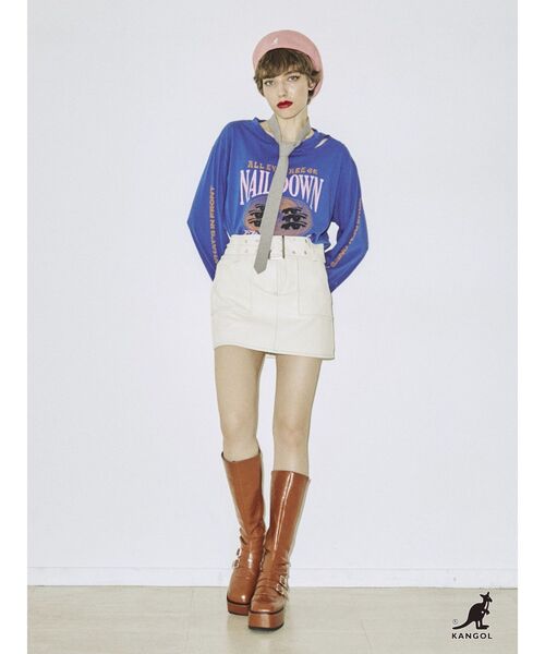 jouetie(ジュエティ)の「ダメージグランジロンT(Tシャツ/カットソー・レディース・ブルー/オフホワイト/ブラック・MEDIUM)」の11枚目の写真