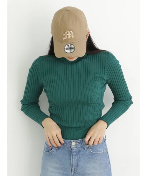 MURUA(ムルーア)の「ワイドリブタイトニット(ニット/セーター・レディース・アイボリー/ブラック/グリーン/ブルー・FREE)」の16枚目の写真