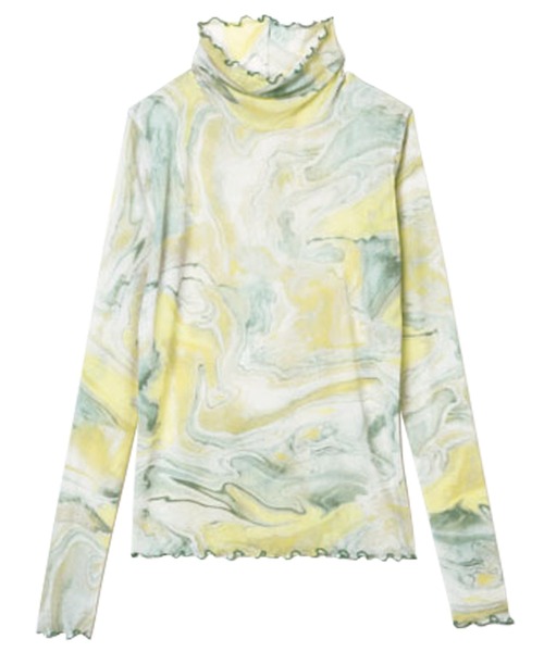 RANAN(ラナン)の「シアータイダイハイネックカットソー(Tシャツ/カットソー・レディース・ピンク/グリーン・M/L/LL)」の9枚目の写真