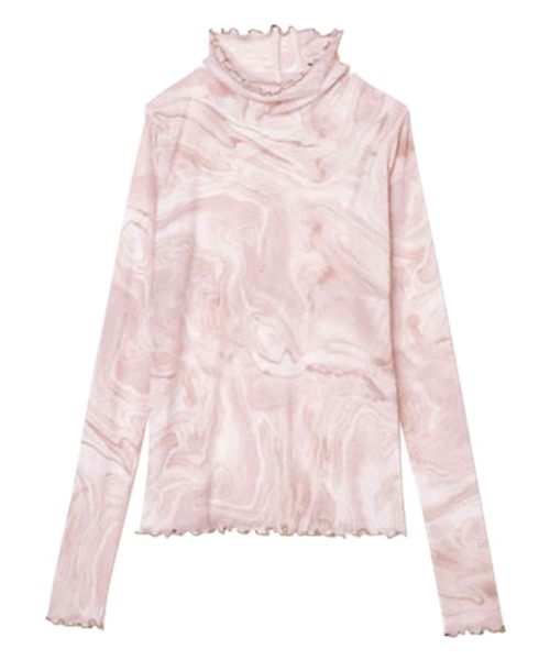 RANAN(ラナン)の「シアータイダイハイネックカットソー(Tシャツ/カットソー・レディース・ピンク/グリーン・M/L/LL)」の8枚目の写真