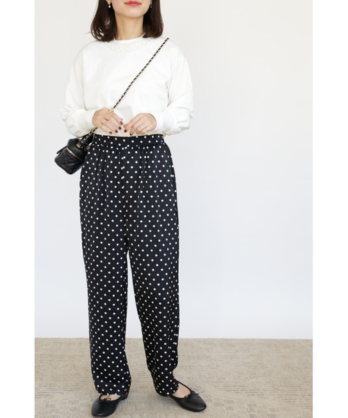 detente しゅあんさん サテンパンツ ENC パンツ glossy satin pants / グロッシーサテンパンツ