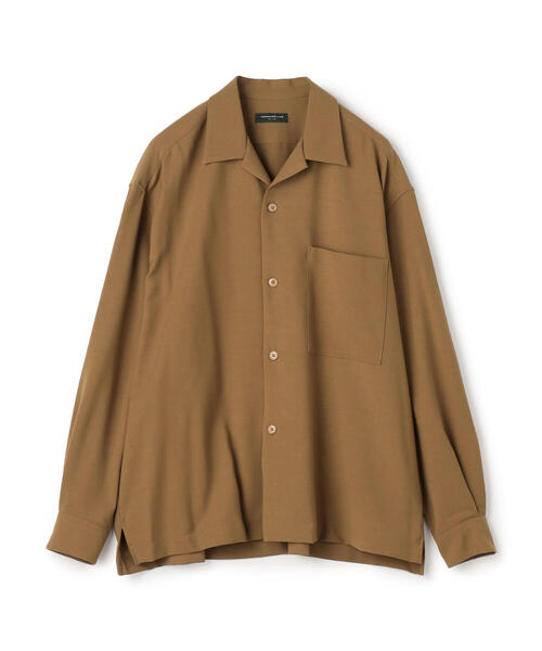 TOMORROWLAND (トゥモローランド)の「ポリエステルウール オープンカラーシャツ(シャツ/ブラウス・メンズ・グレー/ブラック/グリーン/キャメル・XS/S/M)」の4枚目の写真