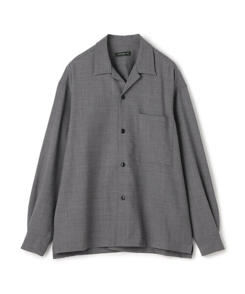 TOMORROWLAND (トゥモローランド)の「ポリエステルウール オープンカラーシャツ(シャツ/ブラウス・メンズ・グレー/ブラック/グリーン/キャメル・XS/S/M)」の3枚目の写真