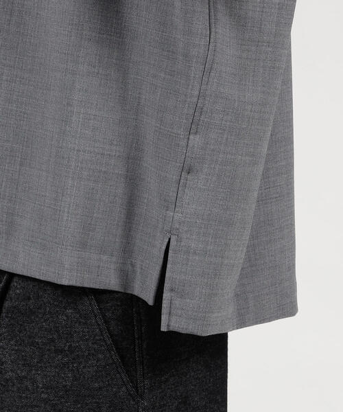 TOMORROWLAND (トゥモローランド)の「ポリエステルウール オープンカラーシャツ(シャツ/ブラウス・メンズ・グレー/ブラック/グリーン/キャメル・XS/S/M)」の18枚目の写真