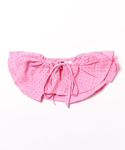 A BOND（アボンド）の「レースフリルカラー（付け襟・キッズ・チャコール/ベージュ/ライトグリーン/ピンク・FREE）」の4枚目の写真