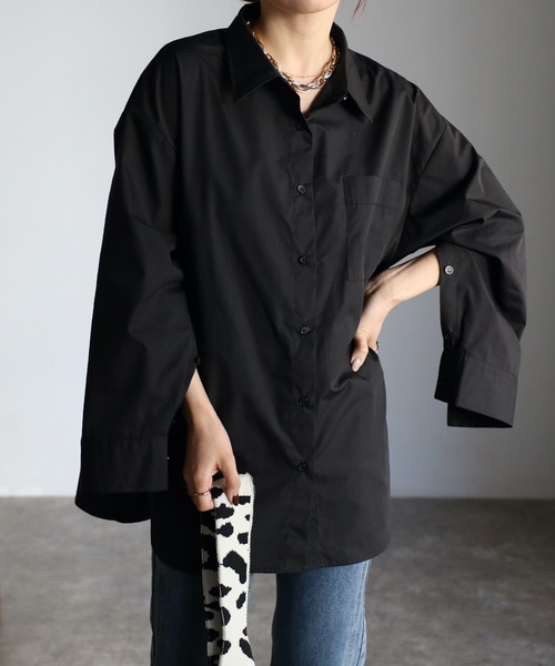 セール】袖開きデザインシャツ（シャツ/ブラウス）｜ap retro