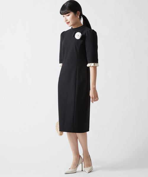 Tiara(ティアラ)の「タイトクラシカルワンピース(ワンピース・レディース・ネイビー/ブラック・M/S/L)」の9枚目の写真