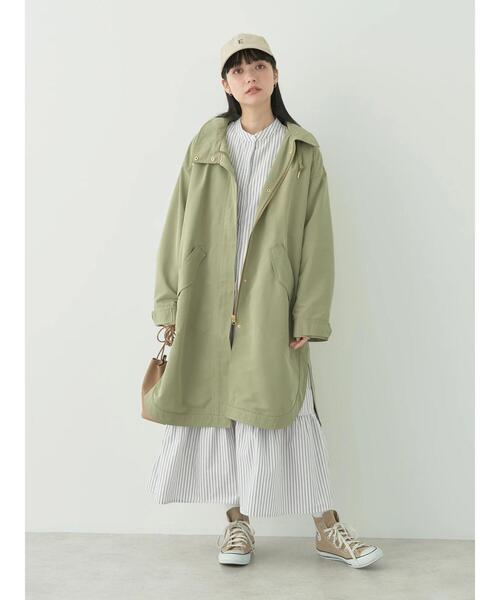 earth music&ecology(アースミュージックアンドエコロジー)の「モッズコート(モッズコート・レディース・カーキ/ホワイト系その他2・FREE)」の5枚目の写真