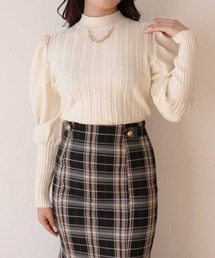 Crea titty&Co. PETIT | 【Crea titty&Co.PETIT】フロントチェーンリブニット(Tシャツ/カットソー)