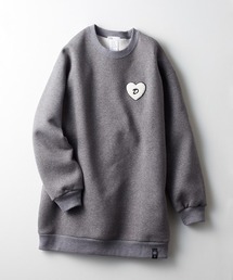 ハートワッペン裏起毛プルオーバー（WEB限定）