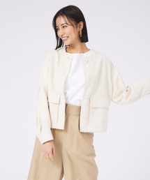 qualite | コットンヘンプフォルムブルゾン(ブルゾン)