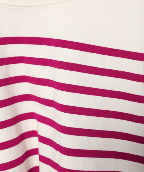 PAGEBOY（ページボーイ）の「パネルボーダーショートロンT（Tシャツ/カットソー・レディース・ブラック/ピンク/ラベンダー・FREE）」の9枚目の写真