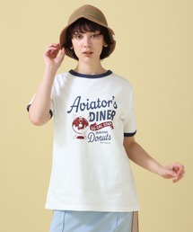 AVIREX | DONUT PRINT RINGER T-SHIRT/ ドーナツプリント リンガーTシャツ(Tシャツ/カットソー)