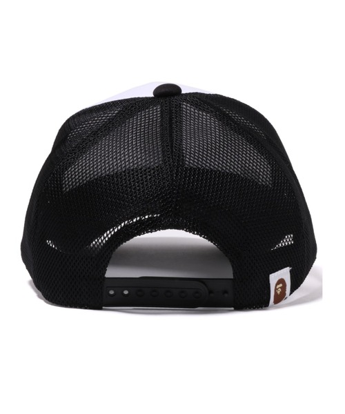【美品】A BATHING APE　トラッカー メッシュキャップ　ブラック A BATHING APE（アベイシングエイプ）の「BAPE STA MESH CAP M