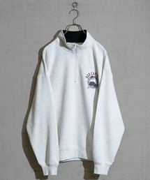 Red Cap Girl（レッドキャプガール）の「【a-r】〔新色追加〕〔Red Cap Girl/レッドキャップガール〕裏毛 ワンポイント刺繍 ハーフジッププルオーバー（スウェット）」