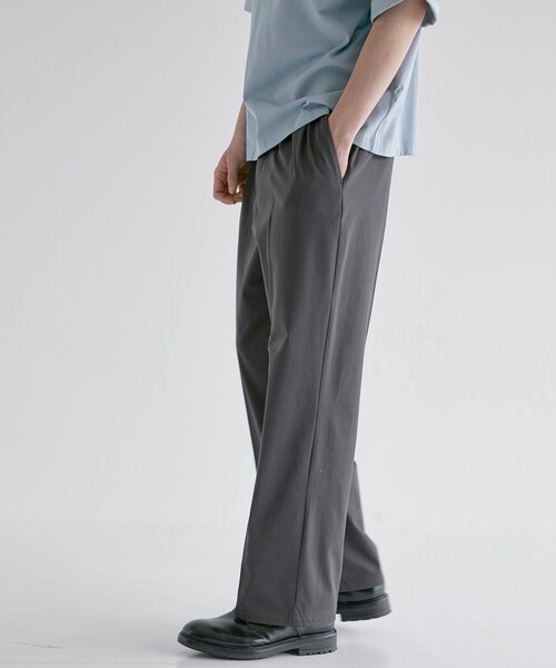 CITY TOKYO（シティトウキョウ）の「サマージャージーストレートスラックス（スラックス・メンズ・ブラック/ライトグレー/ダークブラウン・1/2/3）」の3枚目の写真