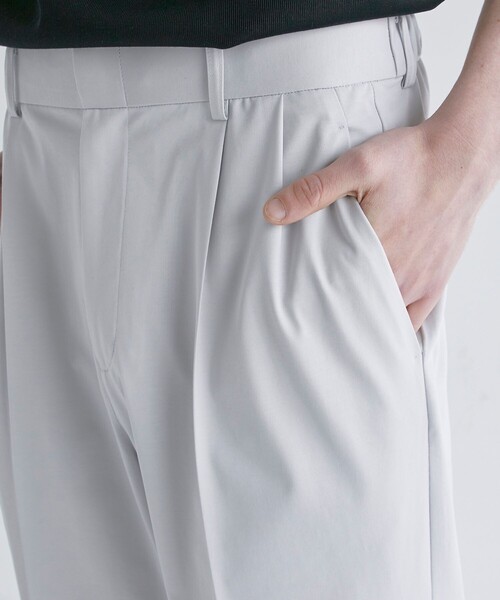 CITY TOKYO（シティトウキョウ）の「サマージャージーストレートスラックス（スラックス・メンズ・ブラック/ライトグレー/ダークブラウン・1/2/3）」の22枚目の写真