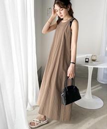 Java（ジャバ）の「《JaVa ジャバコラボ》大人カジュアル。綿100％ワッシャー素材アメリカンスリーブワンピース（ワンピース）」