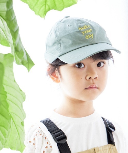 MAKE YOUR DAY(メイクユアデイ)の「ロゴキャップ(キャップ・キッズ・ベージュ/グリーン/ブラック・S/M/L)」の3枚目の写真