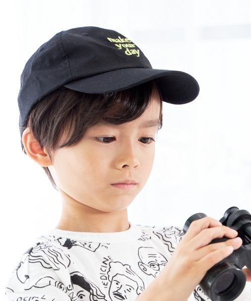 MAKE YOUR DAY(メイクユアデイ)の「ロゴキャップ(キャップ・キッズ・ベージュ/グリーン/ブラック・S/M/L)」の4枚目の写真