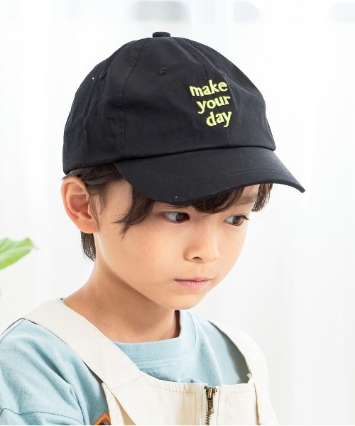 MAKE YOUR DAY(メイクユアデイ)の「ロゴキャップ(キャップ・キッズ・ベージュ/グリーン/ブラック・S/M/L)」の5枚目の写真