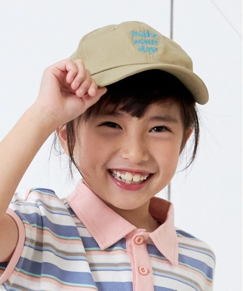 MAKE YOUR DAY(メイクユアデイ)の「ロゴキャップ(キャップ・キッズ・ベージュ/グリーン/ブラック・S/M/L)」の7枚目の写真