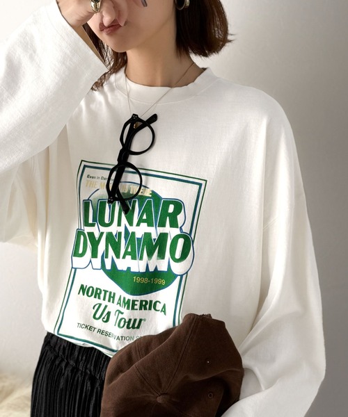 Java（ジャバ）の「《JaVa ジャバコラボ》キャッチーな大人Tee。綿100%ピグメントビッグツアーロゴプリントTシャツ（Tシャツ/カットソー・メンズ・チャコール/グリーン/オフホワイト/ピンク/ブルー/グレー系1/ホワイト系1・LARGE/MEDIUM/SMALL/X-LARGE）」の3枚目の写真