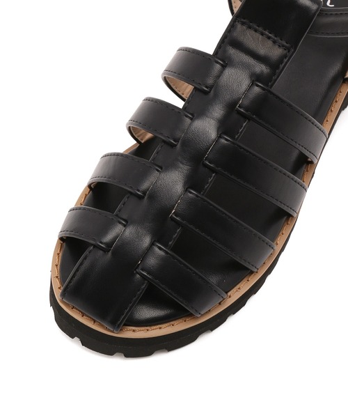 ROPE' PICNIC（ロペピクニック）の「軽量タンクソールグルカサンダル（サンダル・レディース・キナリ/ブラック・22.5cm/23.5cm/24.5cm）」の5枚目の写真