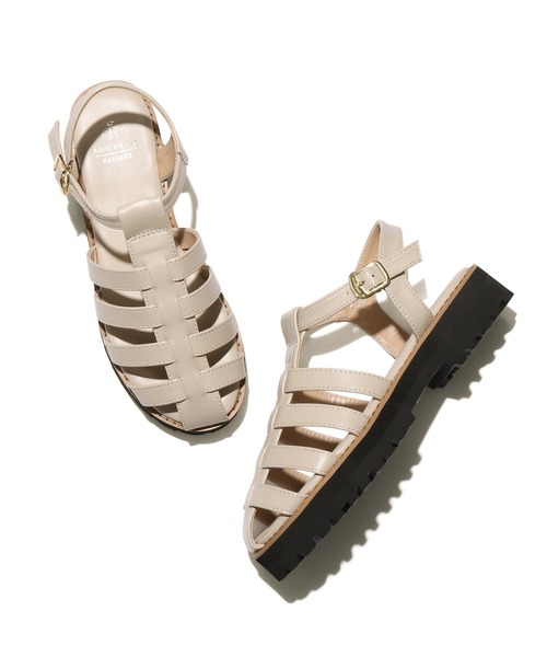 ROPE' PICNIC（ロペピクニック）の「軽量タンクソールグルカサンダル（サンダル・レディース・キナリ/ブラック・22.5cm/23.5cm/24.5cm）」の10枚目の写真