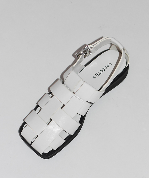 【セール】【LAROUTE】スクエアメッシュサンダル（サンダル）｜LAROUTE（ラルート）