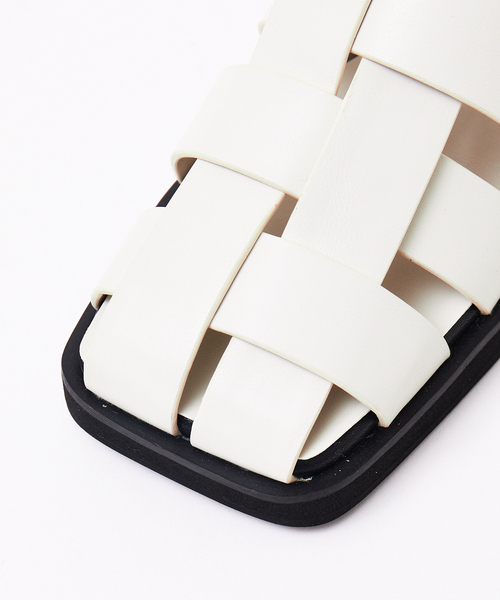 【セール】【LAROUTE】スクエアメッシュサンダル（サンダル）｜LAROUTE（ラルート）