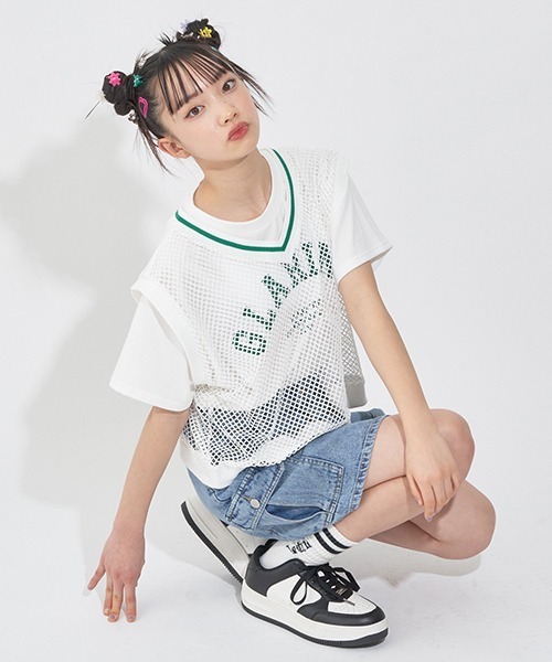 LOVETOXIC（ラブトキシック）の「メッシュベストTシャツSET