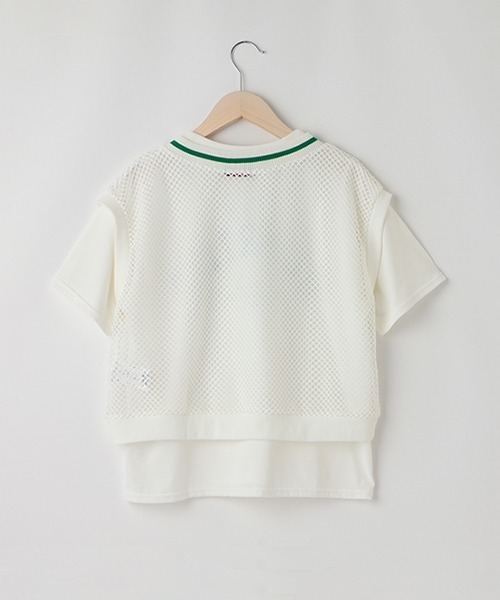 LOVETOXIC（ラブトキシック）の「メッシュベストTシャツSET（ベスト・キッズ・サックスブルー/ブラック/オフホワイト・SS/S/M/L）」の12枚目の写真