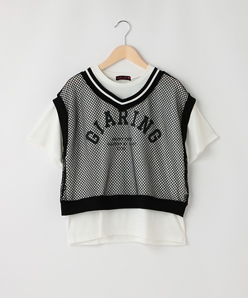 LOVETOXIC（ラブトキシック）の「メッシュベストTシャツSET