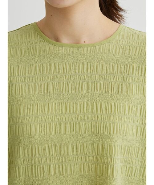 Green　Parks（グリーンパークス）の「ワッシャーデザインブラウス（シャツ/ブラウス・レディース・オフホワイト/グリーン/ブラック・FREE）」の11枚目の写真