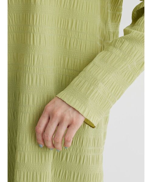 Green　Parks（グリーンパークス）の「ワッシャーデザインブラウス（シャツ/ブラウス・レディース・オフホワイト/グリーン/ブラック・FREE）」の13枚目の写真