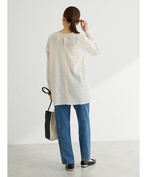 Green　Parks（グリーンパークス）の「ワッシャーデザインブラウス（シャツ/ブラウス・レディース・オフホワイト/グリーン/ブラック・FREE）」の18枚目の写真