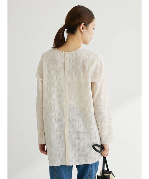 Green　Parks（グリーンパークス）の「ワッシャーデザインブラウス（シャツ/ブラウス・レディース・オフホワイト/グリーン/ブラック・FREE）」の20枚目の写真