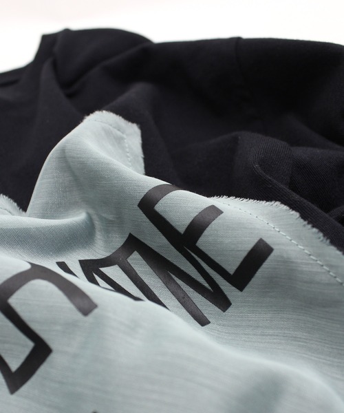 RNA（アールエヌエー）の「M2055 別布コンビＢＩＧ　Ｔ（Tシャツ/カットソー・レディース・ホワイト/ブラック/グリーン・MEDIUM）」の8枚目の写真